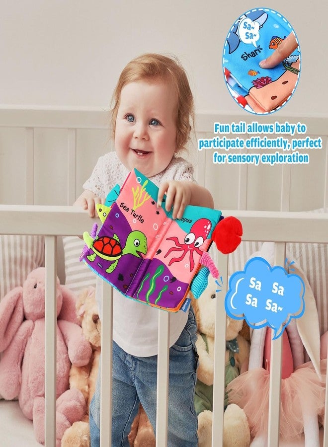 BeFunky مجموعة كتب بي فانكي للأطفال الرضع (8 قطع) ذات تباين عالٍ وصوت خشخشة، مناسبة للأطفال من عمر 0 إلى 6 أشهر، ألعاب حسية للأطفال، كتب ناعمة للأطفال الرضع، كتب تفاعلية، هدايا مثالية لمقعد السيارة، السفر، أساسيات تنمية مهارات التعلم المبكر للأطفال حديثي الولادة. - Image 3